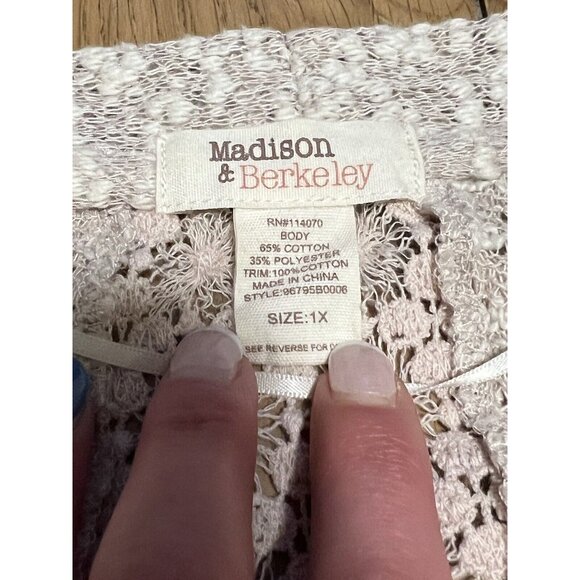 Madison & Berkeley Women’s 1X‎ Sweater Cardigan Career Professional Loungewear - Picture 6 of 8